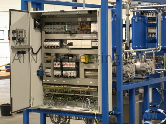 Controle cabinet of refrigerator recycling machine 